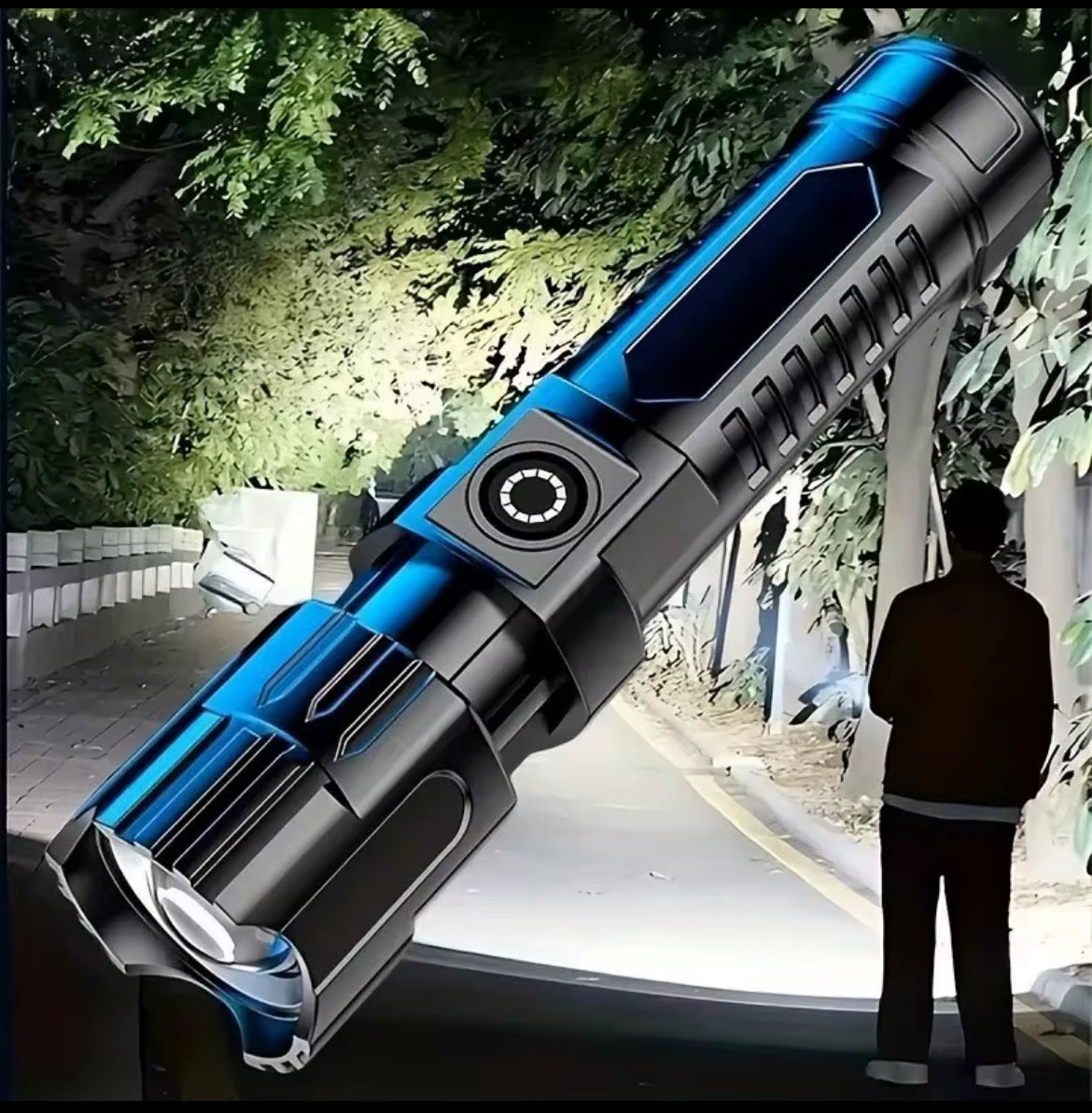 High-Power USB Rechargeable Tactical Flashlight – ID-Ready