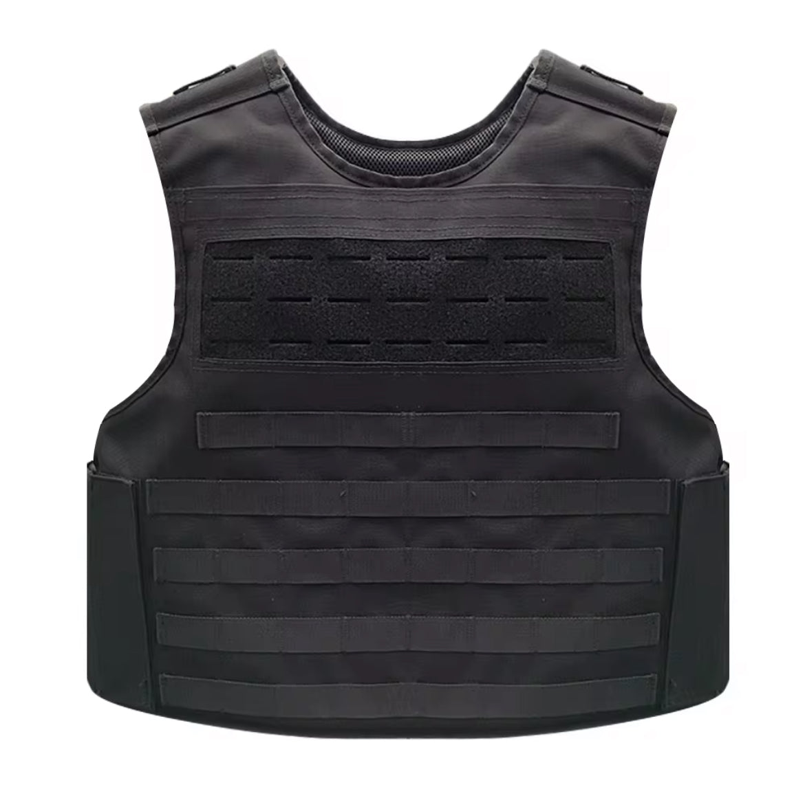 Sturdy Tactical Plate Carrier Vest – Laser-Cut MOLLE, Adjustable Cummerbund (XXXL)
