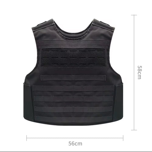 Sturdy Tactical Plate Carrier Vest – Laser-Cut MOLLE, Adjustable Cummerbund (XXXL)