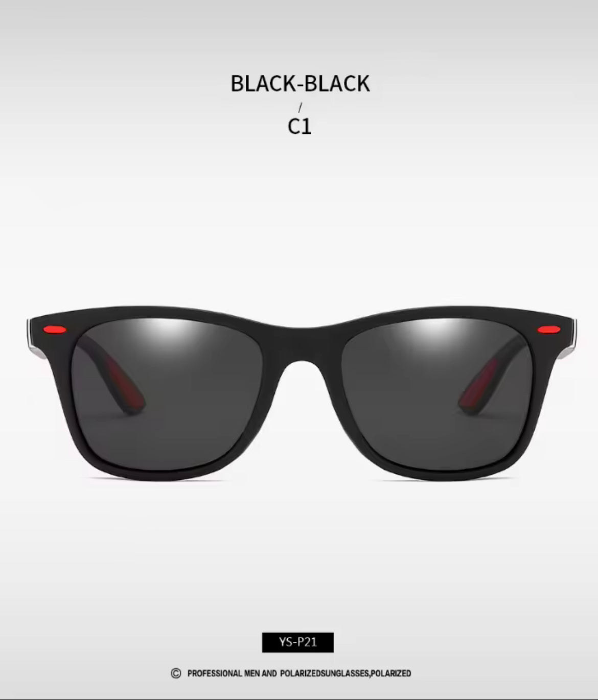 Classic Polarized Square Frame Sun Glass