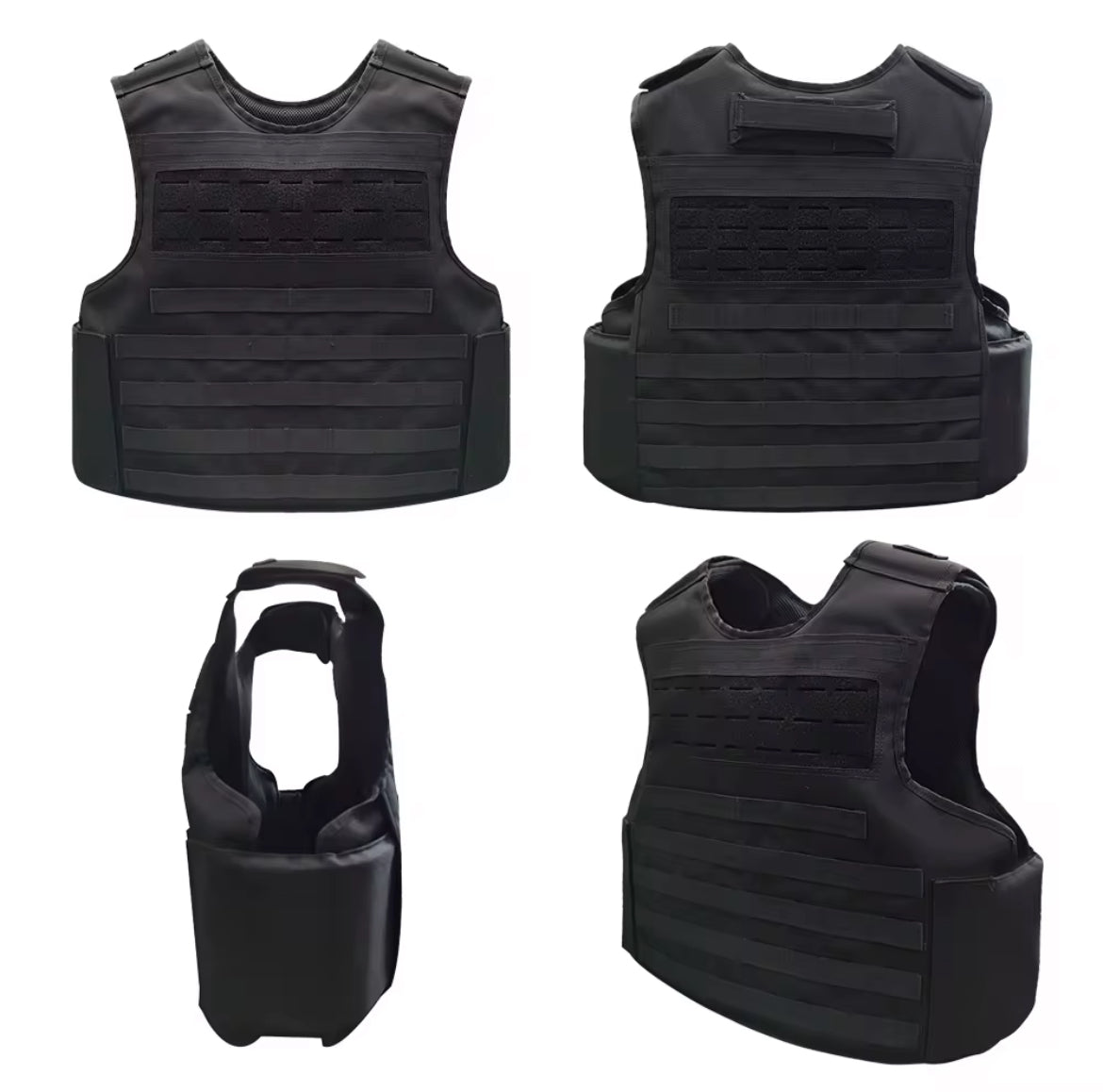 Sturdy Tactical Plate Carrier Vest – Laser-Cut MOLLE, Adjustable Cummerbund (XXXL)